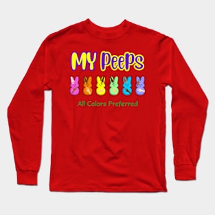 My Peeps Easter T-Shirt,Kids Bunny Unity Long Sleeve T-Shirt